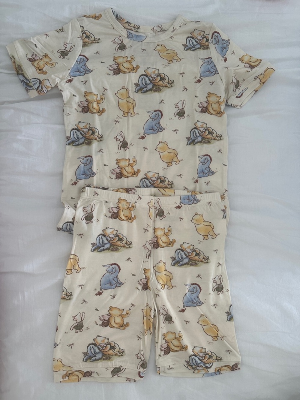 Posh Cream Winnie-the-Pooh Bamboo 
Short Pajama Set